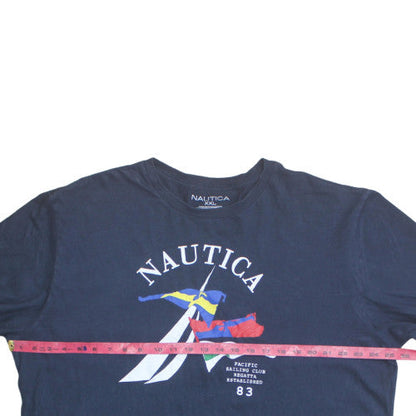 Nautica Men's Blue 2XL Nautical Graphic Print T-Shirt