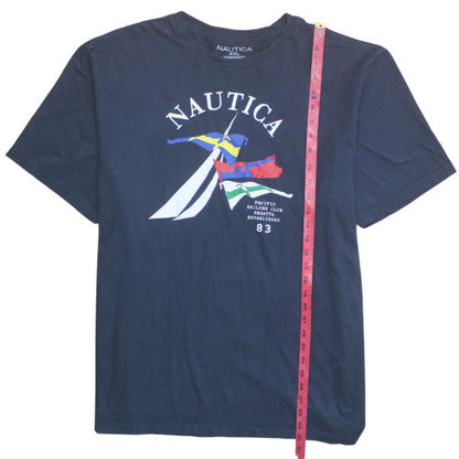 Nautica Men's Blue 2XL Nautical Graphic Print T-Shirt