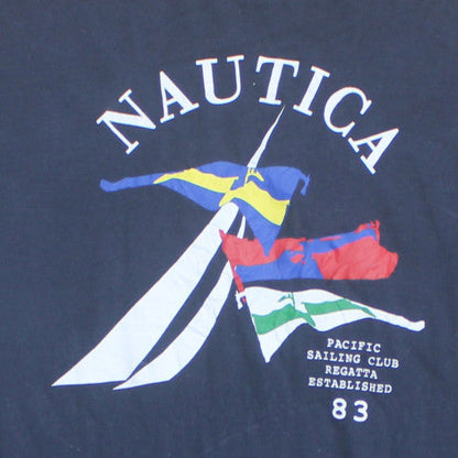 Nautica Men's Blue 2XL Nautical Graphic Print T-Shirt