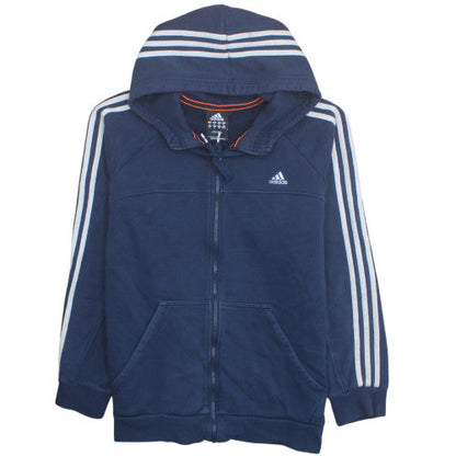 Adidas Men's Blue XL Full Zip Fleece Hoodie Sweatshirt