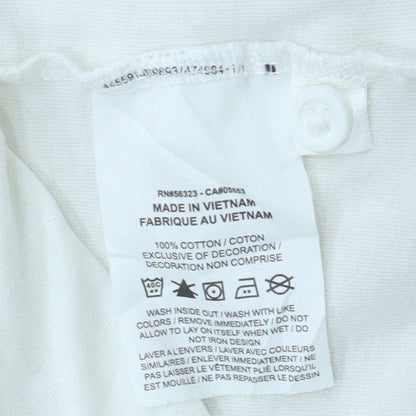 Nike Men's White XL Polo Shirt Short Sleeve Cotton Logo Sports Top