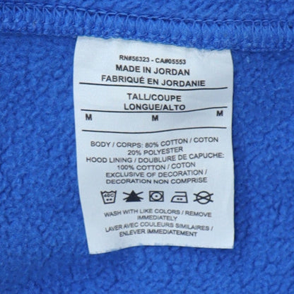 Nike Men's Blue Pullover Hoodie M Regular Fit Fleece Sportswear