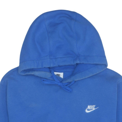 Nike Men's Blue Pullover Hoodie M Regular Fit Fleece Sportswear