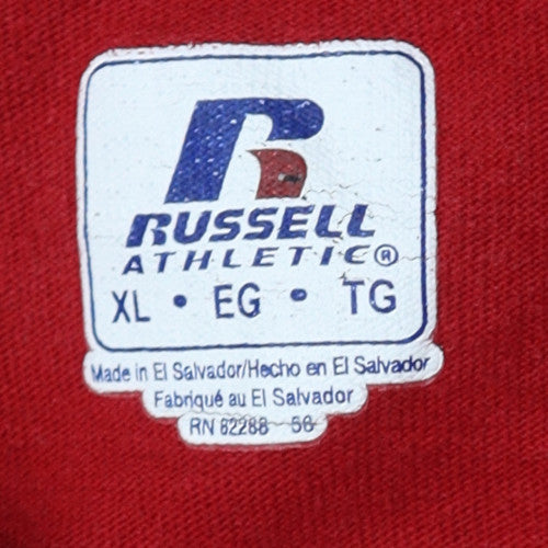 Russell Athletic Mens Red Graphic Horseshoe Bend T-Shirt XL