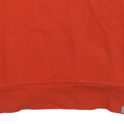Carhartt Men's Orange Logo Crew Neck Sweatshirt Size M