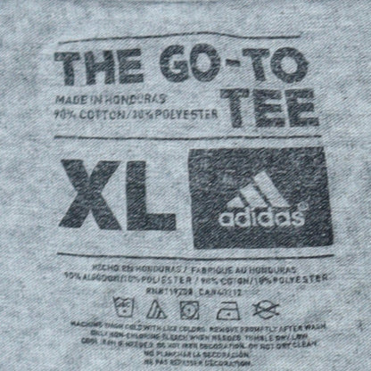 Adidas Men's Grey NBA Finals 2012 OKC T-Shirt XL Cotton Blend Crew Neck