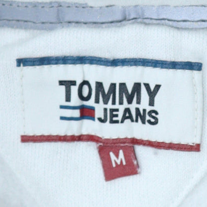 Tommy Jeans Men's White Pullover Hoodie M Classic Logo Sweatshirt
