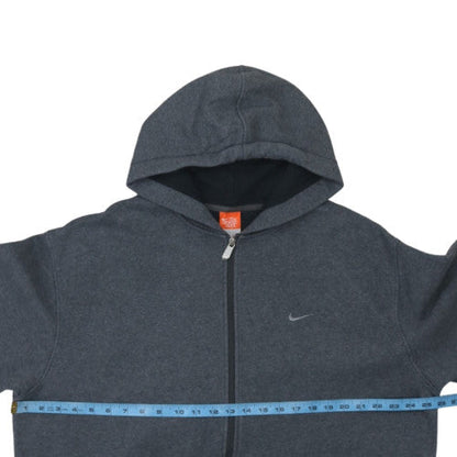 Nike Men's Grey XL Full Zip Hoodie Fleece Sweatshirt
