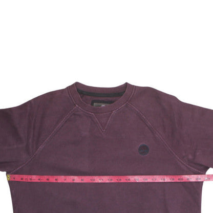 Timberland Men’s Purple Crew Neck Pullover Sweatshirt M Regular Fit