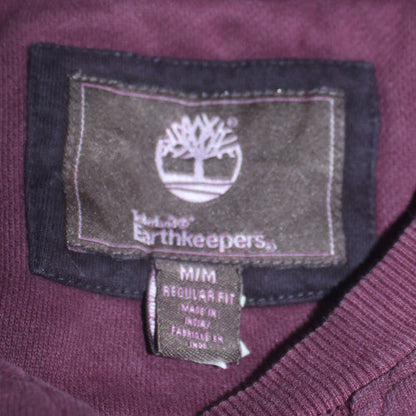 Timberland Men’s Purple Crew Neck Pullover Sweatshirt M Regular Fit