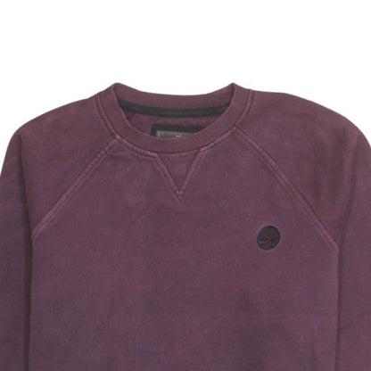 Timberland Men’s Purple Crew Neck Pullover Sweatshirt M Regular Fit