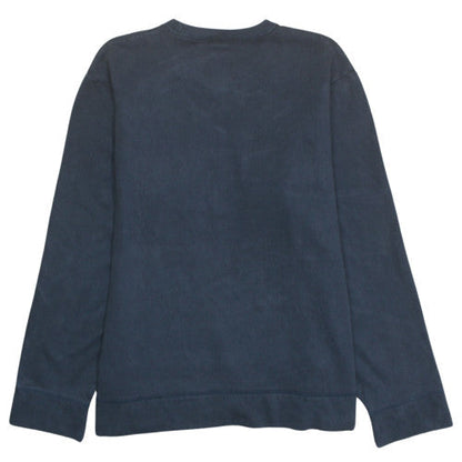 Tommy Jeans Men Blue Crew Neck Pullover Sweatshirt L Classic Logo