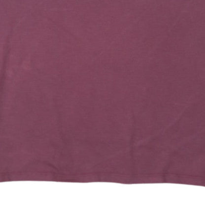 Carhartt Men Purple Cotton Crew Neck Short Sleeve T-Shirt Size S