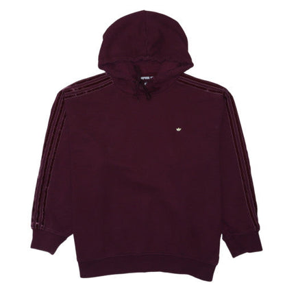 Adidas Womens Burgundy Hoodie 2XL Cotton Blend Pullover Casual