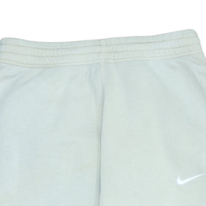 Nike Men Beige Fleece Jogger Trousers M Regular Fit