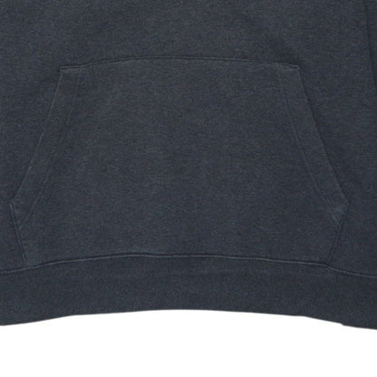 Nike Men's Grey XL Pullover Hoodie with Logo Pocket - Sportswear