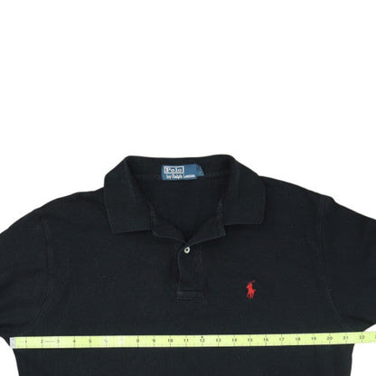 Ralph Lauren Men's Black Long Sleeve Polo Shirt Size M