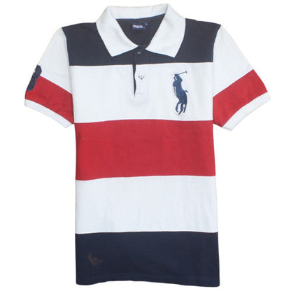 Ralph Lauren Men's Multicoloured Striped Polo Shirt Size L