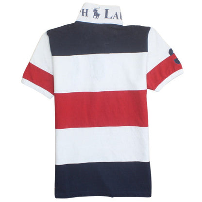 Ralph Lauren Men's Multicoloured Striped Polo Shirt Size L