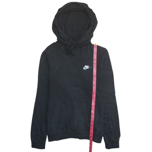 Nike Men's Black Pullover Hoodie M Logo Fleece Sweatshirt