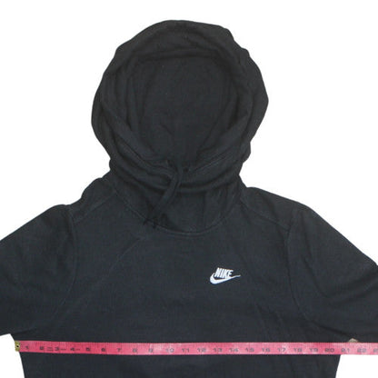 Nike Men's Black Pullover Hoodie M Logo Fleece Sweatshirt