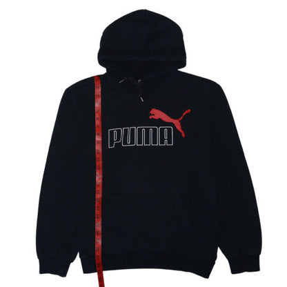 Puma Men's Black 4XL Pullover Fleece Hoodie with Logo