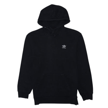 adidas Men Black Pullover Hoodie Regular Fit Size M Logo Fleece