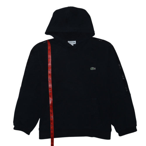 Lacoste Women’s Black Classic Fit Pullover Hoodie Size L