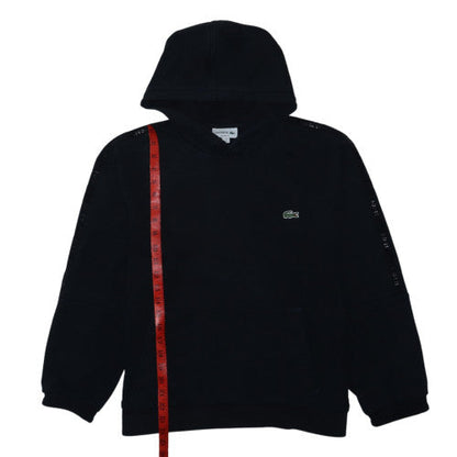 Lacoste Women’s Black Classic Fit Pullover Hoodie Size L