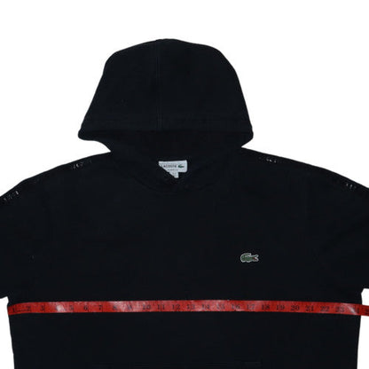 Lacoste Women’s Black Classic Fit Pullover Hoodie Size L