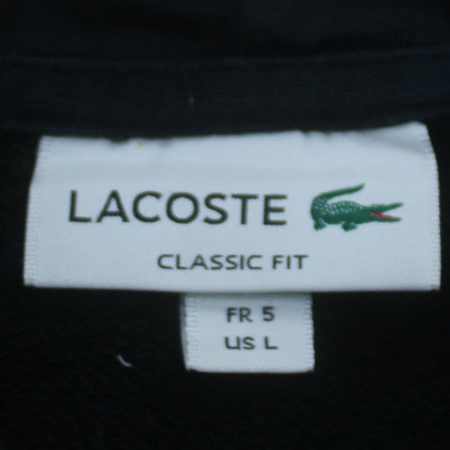 Lacoste Women’s Black Classic Fit Pullover Hoodie Size L