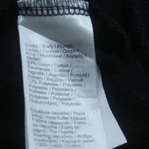 Lacoste Women’s Black Classic Fit Pullover Hoodie Size L