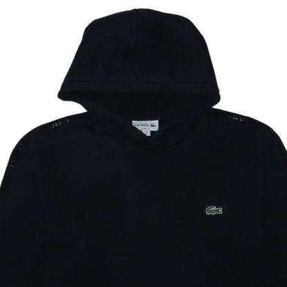 Lacoste Women’s Black Classic Fit Pullover Hoodie Size L
