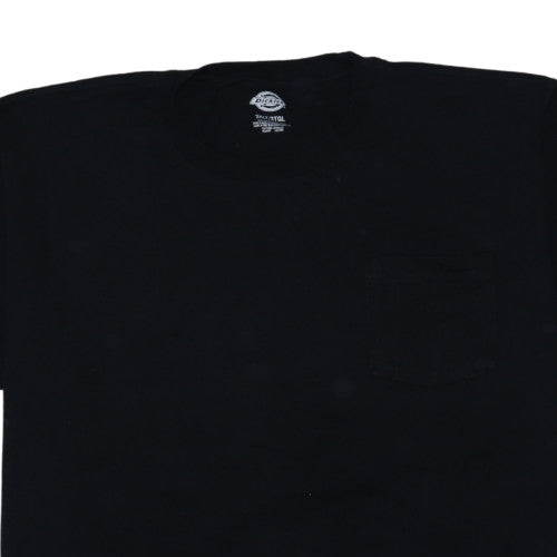 Dickies Mens Black 3XLT Cotton Crew Neck Short Sleeve T-Shirt