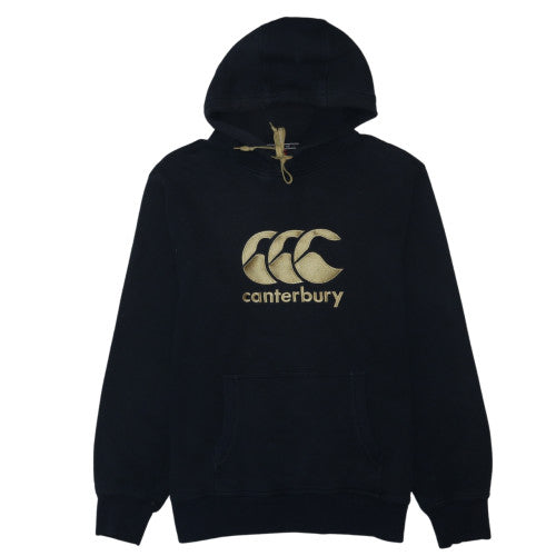 Canterbury Men Black Pullover Hoodie Size L Fleece Sportswear