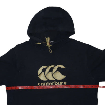 Canterbury Men Black Pullover Hoodie Size L Fleece Sportswear