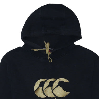 Canterbury Men Black Pullover Hoodie Size L Fleece Sportswear