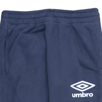 Umbro Men's Blue Jogger Sweatpants L Fleece Tapered Activewear