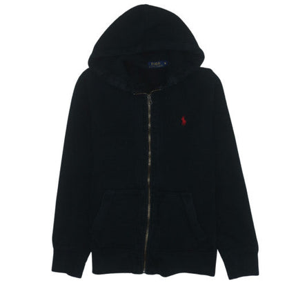 Ralph Lauren Men's Black Full Zip Hoodie M Classic Fleece