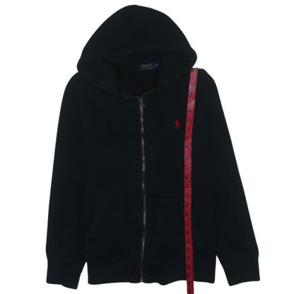 Ralph Lauren Men's Black Full Zip Hoodie M Classic Fleece