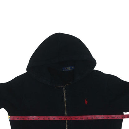 Ralph Lauren Men's Black Full Zip Hoodie M Classic Fleece