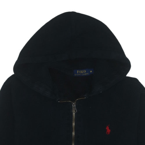 Ralph Lauren Men's Black Full Zip Hoodie M Classic Fleece