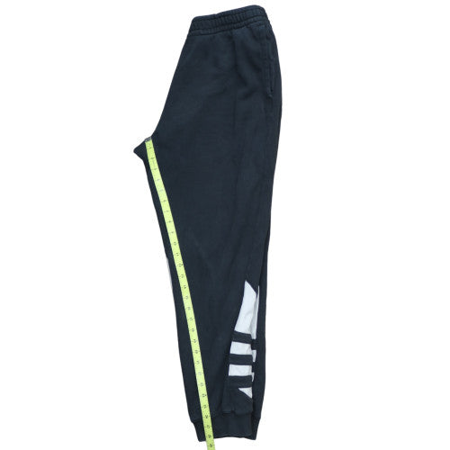 Adidas Mens Black Jogger Trousers Size L Regular Fit Fleece