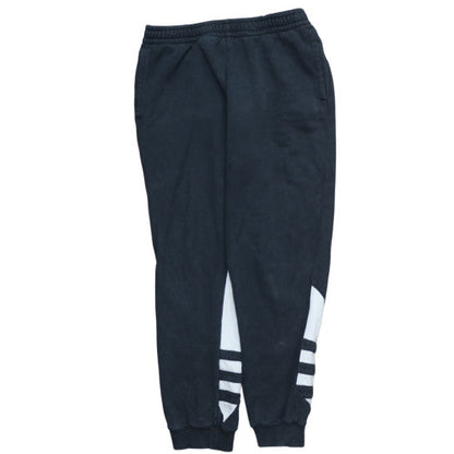 Adidas Mens Black Jogger Trousers Size L Regular Fit Fleece
