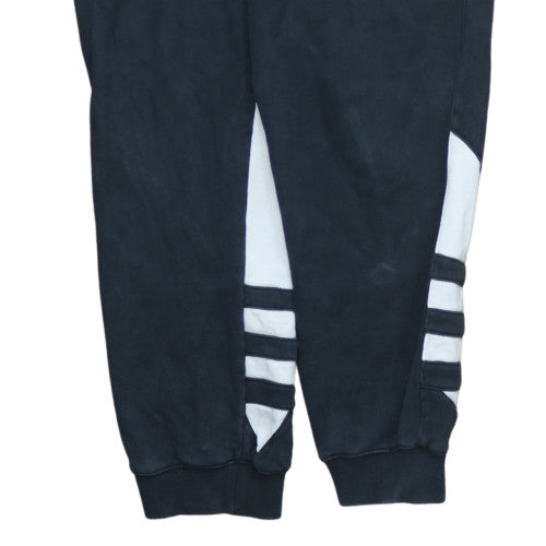 Adidas Mens Black Jogger Trousers Size L Regular Fit Fleece