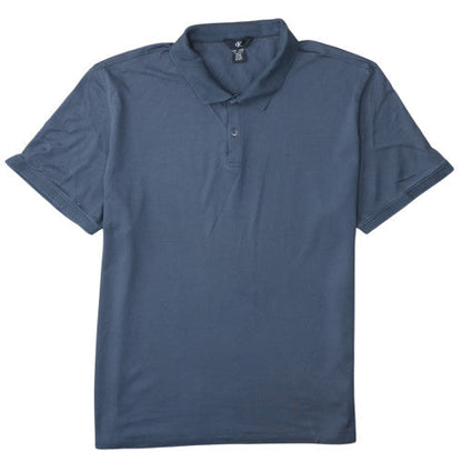 Calvin Klein Men's Blue 2XL Cotton Short Sleeve Polo Shirt