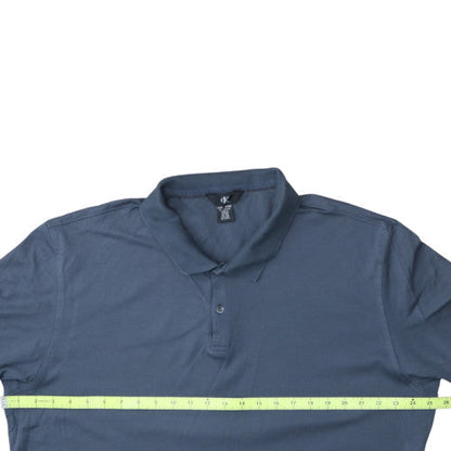 Calvin Klein Men's Blue 2XL Cotton Short Sleeve Polo Shirt