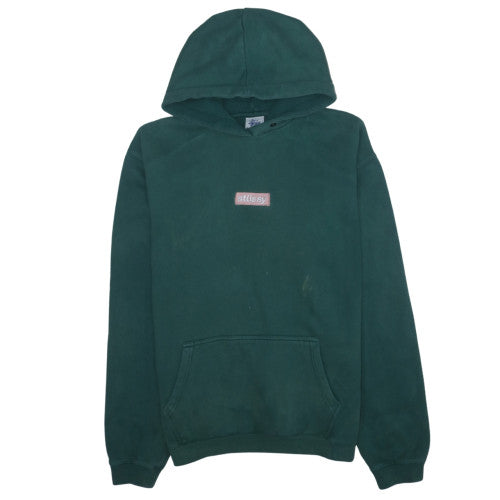 Stussy Men's Green Pullover Hoodie Size M Cotton Streetwear