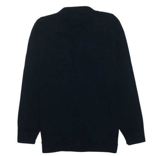 Hugo Boss Men's Black 2XL Track Jacket Full Zip Lightweight Cotton Blend