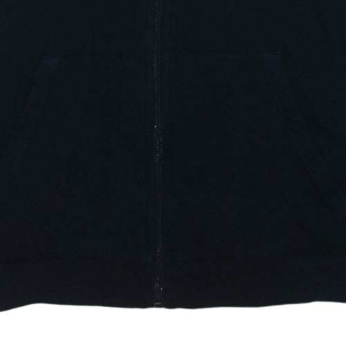 Hugo Boss Men's Black 2XL Track Jacket Full Zip Lightweight Cotton Blend
